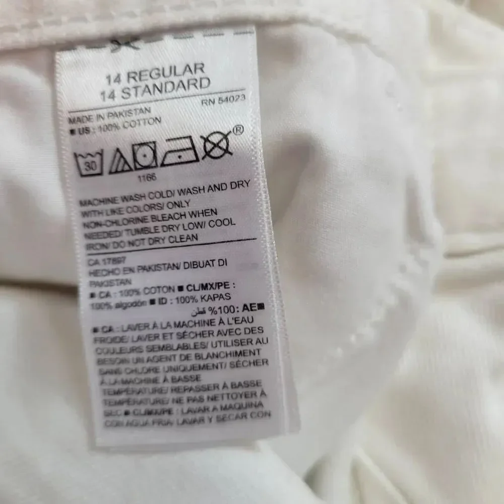 Old Navy white denim shorts 14